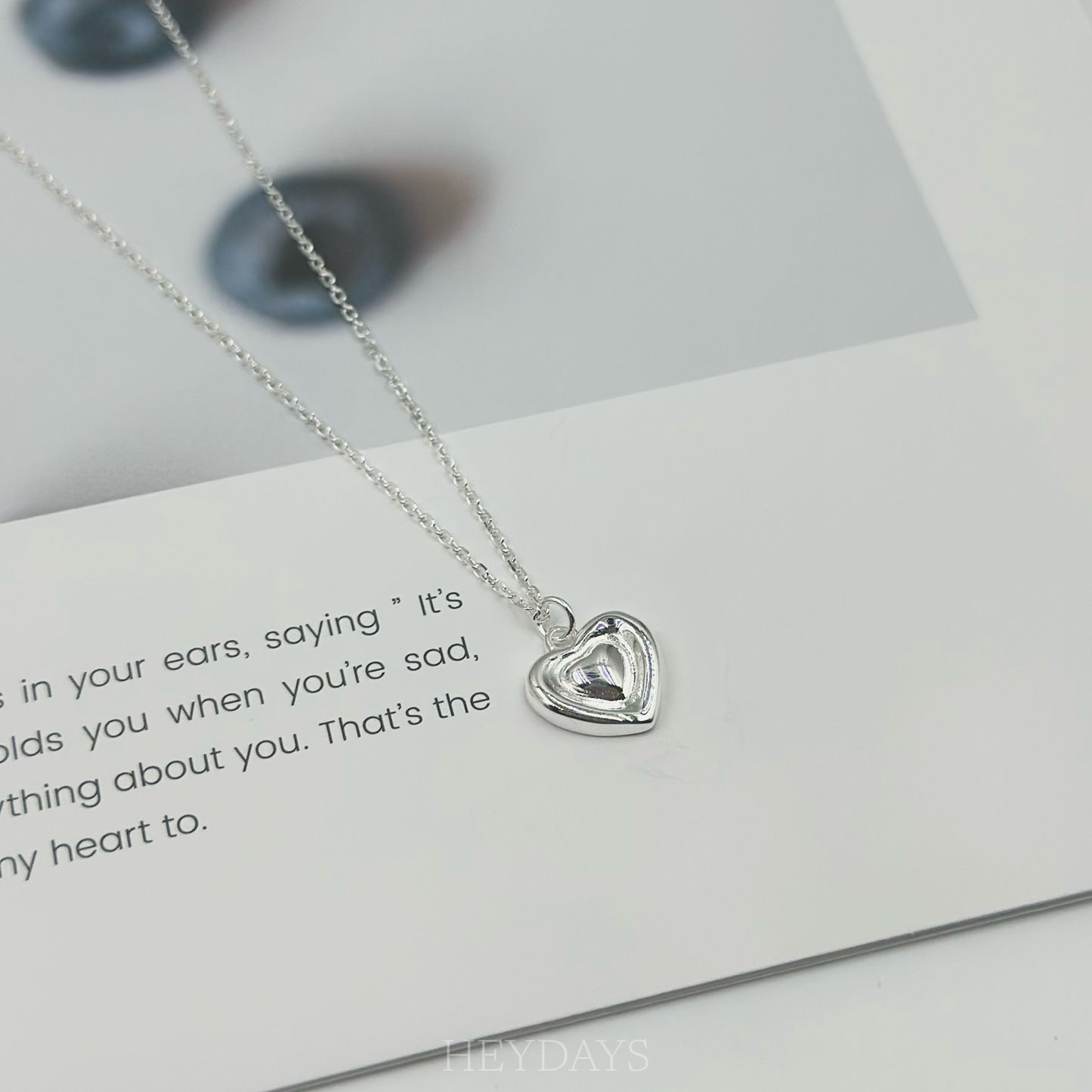 S925 DOUBLE HEART NECKLACE